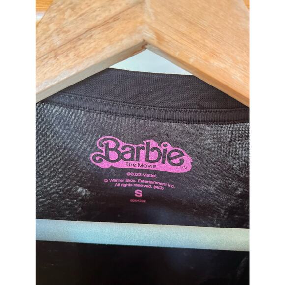 Primark Men's Black Barbie Logo Tshirt - Picture 7 of 8